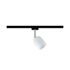 Paulmann URail Spot Blossom sort, satineret glas