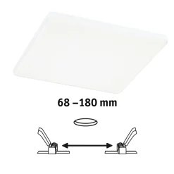 Paulmann Veluna Edge IP44 4000K dimm 20x20cm