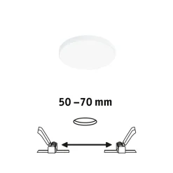 Paulmann Veluna Edge IP44 4.000K dimm Ø 9cm