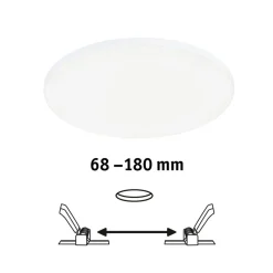 Paulmann Veluna Edge IP44 4.000K dimm Ø 20cm