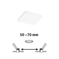 Paulmann Veluna Edge IP44 4000K dimm 9x9cm