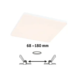 Paulmann Veluna Edge IP44 3000K dimm 20x20cm