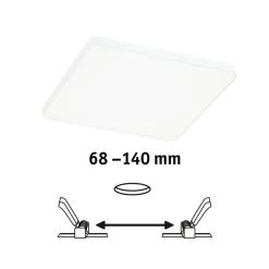 Paulmann Veluna Edge IP44 4000K dimm 16x16cm