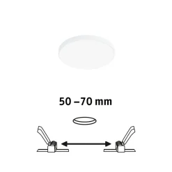 Paulmann Veluna Edge LED indbygget IP44 4.000K Ø 9cm