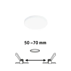 Paulmann Veluna Edge LED indbygget IP44 4.000K Ø 9cm