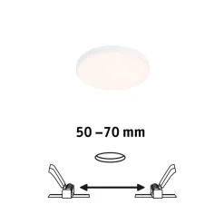 Paulmann Veluna Edge LED indbygget IP44 3.000K Ø 9cm