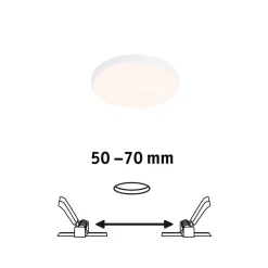 Paulmann Veluna Edge LED indbygget IP44 3.000K Ø 9cm
