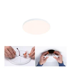 Paulmann Veluna Edge LED indbygget IP44 3.000K Ø 12cm