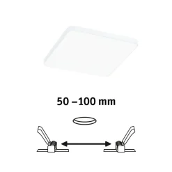 Paulmann Veluna Edge LED til indbygning IP44 4000K 12x12cm