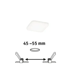 Paulmann Veluna LED 4.000 K 7,5x7,5