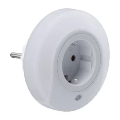 Paulmann Viby LED-natlys, med stikdåse, rund