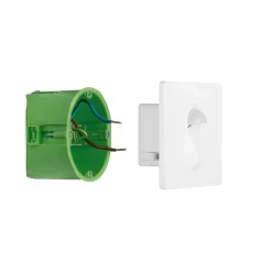 Paulmann Wall indbygningslampe, sensor kantet hvid