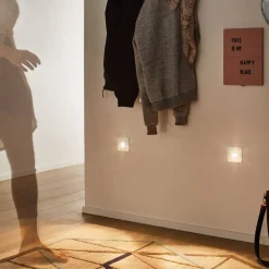 Paulmann Wall indbygningslampe, sensor kantet hvid