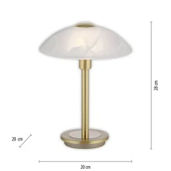 Paul Neuhaus Enova bordlampe, mat messing