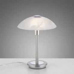 Paul Neuhaus Enova bordlampe, stålfarvet
