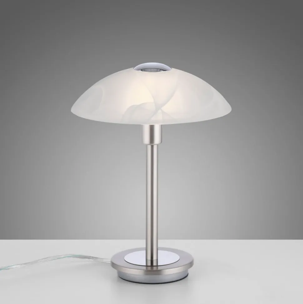 Paul Neuhaus Enova bordlampe, stålfarvet