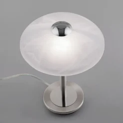 Paul Neuhaus Enova bordlampe, stålfarvet