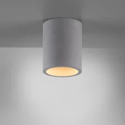 Paul Neuhaus Eton loftlampe, grå, beton, Ø 11 cm, GU10