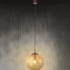 Paul Neuhaus Greta hængelampe, Ø 30 cm, guldfarvet, metal