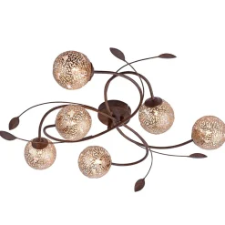 Paul Neuhaus Greta loftlampe, 65 cm, 6 lyskilder, metal, G9
