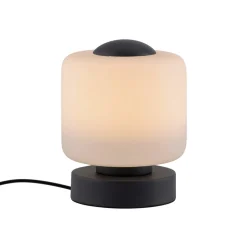 Paul Neuhaus LED-bordlampe Bota, antracit, glas, dæmpbar