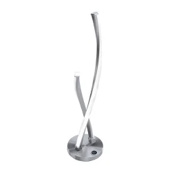 Paul Neuhaus LED-bordlampe Polina, sølv, metal, dæmpbar
