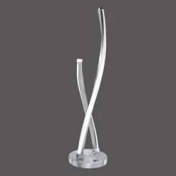 Paul Neuhaus LED-bordlampe Polina, sølv, metal, dæmpbar