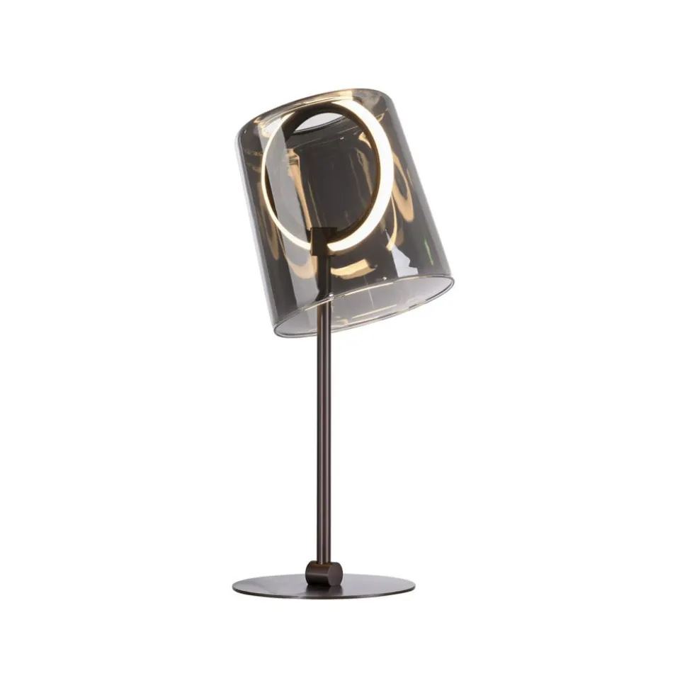 Paul Neuhaus LED-bordlampe Zula, røggrå, højde 42 cm