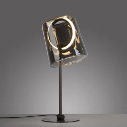Paul Neuhaus LED-bordlampe Zula, røggrå, højde 42 cm