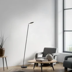 Paul Neuhaus LED-gulvlampe Akku-Bente, sort, CCT, USB-C
