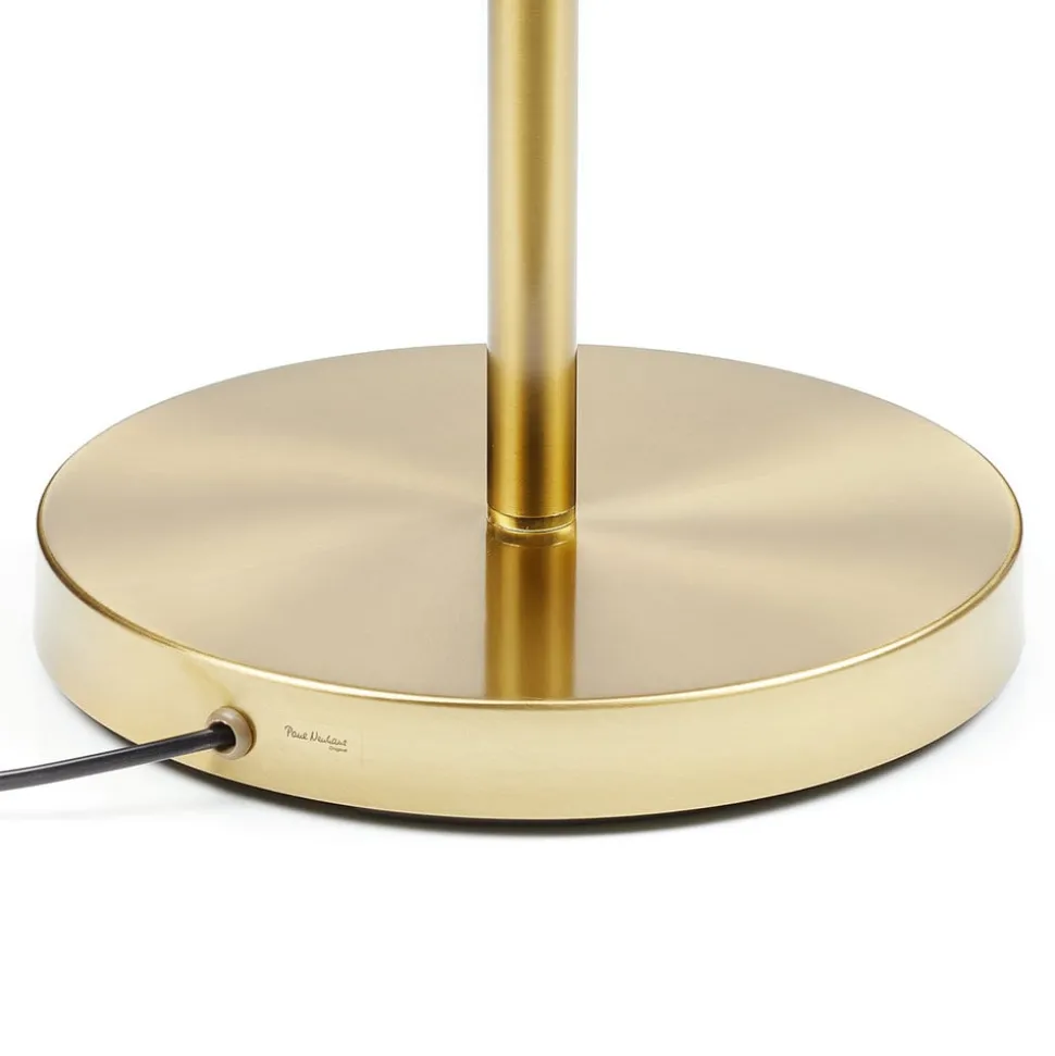 Paul Neuhaus LED-gulvlampe Alfred, messingfarvet, dæmpbar