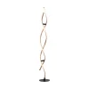 Paul Neuhaus LED-gulvlampe Polina, guld, metal, dæmpbar