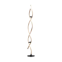 Paul Neuhaus LED-gulvlampe Polina, guld, metal, dæmpbar