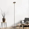 Paul Neuhaus LED-gulvlampe Q-Rotate mørkebrun 140 cm