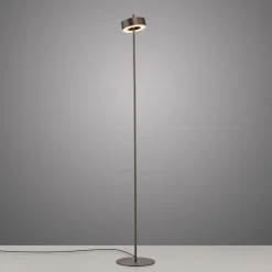 Paul Neuhaus LED-gulvlampe Q-Rotate mørkebrun 140 cm