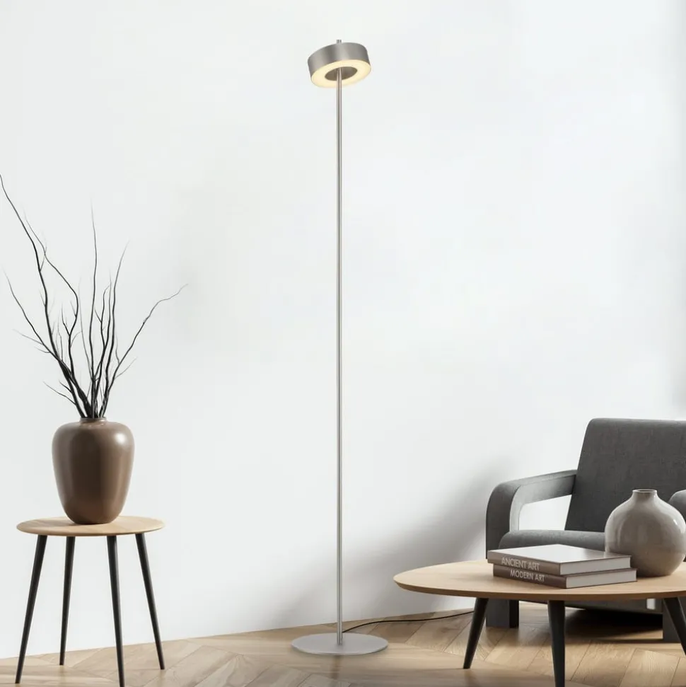 Paul Neuhaus LED-gulvlampe Q-Rotate aluminium 140 cm