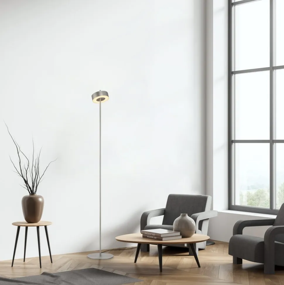 Paul Neuhaus LED-gulvlampe Q-Rotate aluminium 140 cm