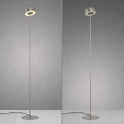 Paul Neuhaus LED-gulvlampe Q-Rotate aluminium 140 cm
