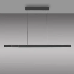 Paul Neuhaus LED-hængelampe Adriana Square, grå, op/ned
