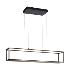 Paul Neuhaus LED-hængelampe Contura, sort, 105 cm