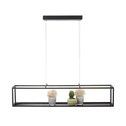 Paul Neuhaus LED-hængelampe Contura, sort, 105 cm