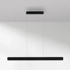 Paul Neuhaus LED-hængelampe Q-Stretto, sort, 120 cm