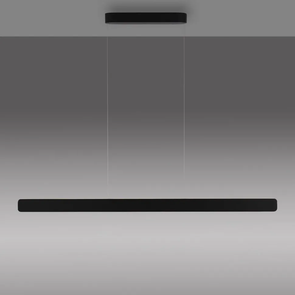 Paul Neuhaus LED-hængelampe Q-Stretto, sort, 120 cm