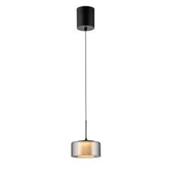 Paul Neuhaus LED-hængelampe Rika, Ø 15 cm, glas, dæmpbar