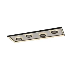 Paul Neuhaus LED-loftlampe Dune, 100 cm, sort, CCT, dæmpbar.