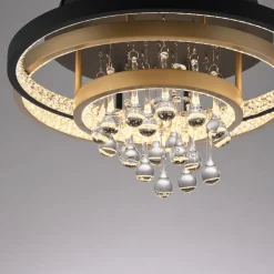 Paul Neuhaus LED-loftlampe Rotazo, glas, CCT, dæmpbar