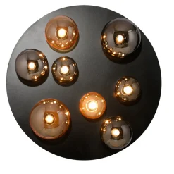 Paul Neuhaus Loftlampe Popsicle, glas, Ø 48 cm, G9