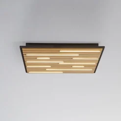Paul Neuhaus Loftlampe Q-Acoustic træ 62 x 62 cm