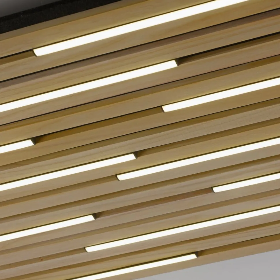 Paul Neuhaus Loftlampe Q-Acoustic træ 62 x 62 cm