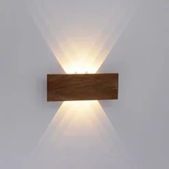 Paul Neuhaus Palma LED-væglampe i træ 32 cm